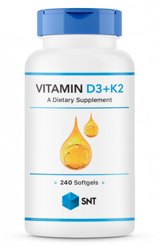 SNT Vitamin D3+K2, Витамин Д3+К2, 240 капсул
