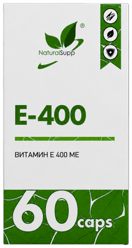 Natural Supp Токоферол (Витамин E), 60 капсул