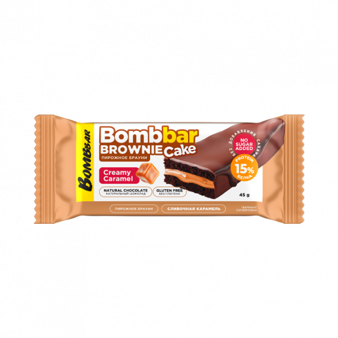 Bombbar Cake Протеиновый брауни, 45 грамм