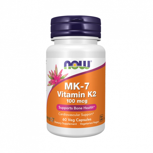 NOW MK-7 Vitamin K-2 100 mcg, МК-7 Витамин К-2 100 мкг, 60 капсул