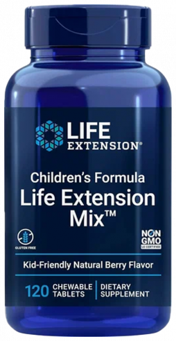 Life Extension Children's Formula, Детская добавка с натуральным ягодным вкусом, 120 таблеток