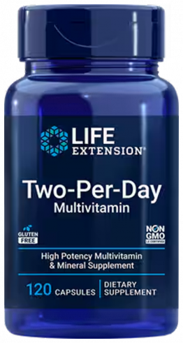 Life Extension Two-Per-Day Multivitamin, Мультивитамины, 120 капсул