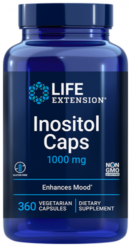 Life Extension Inositol 1000 mg, Инозитол 1000 мг, 360 капсул