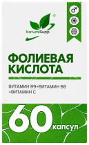 Natural Supp Фолиевая кислота, 60 капсул
